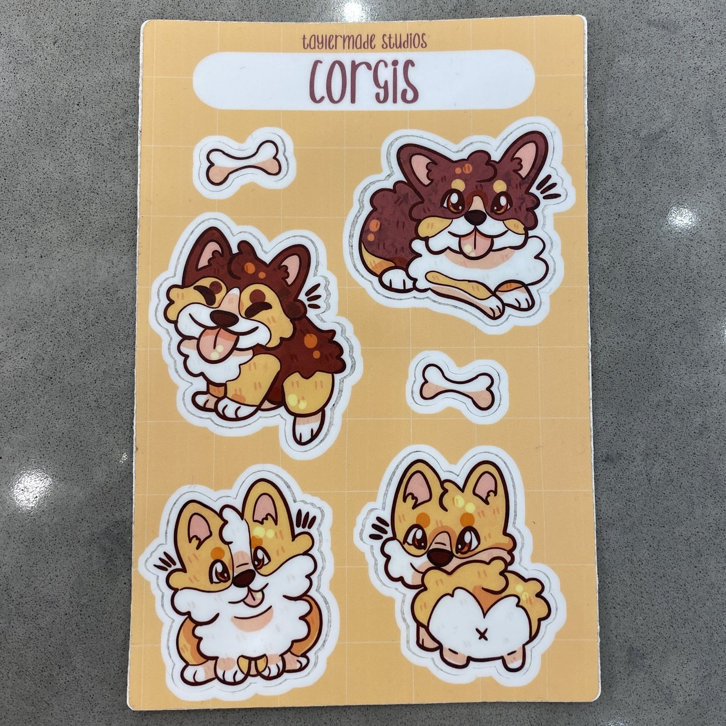 Corgi Sticker Sheet