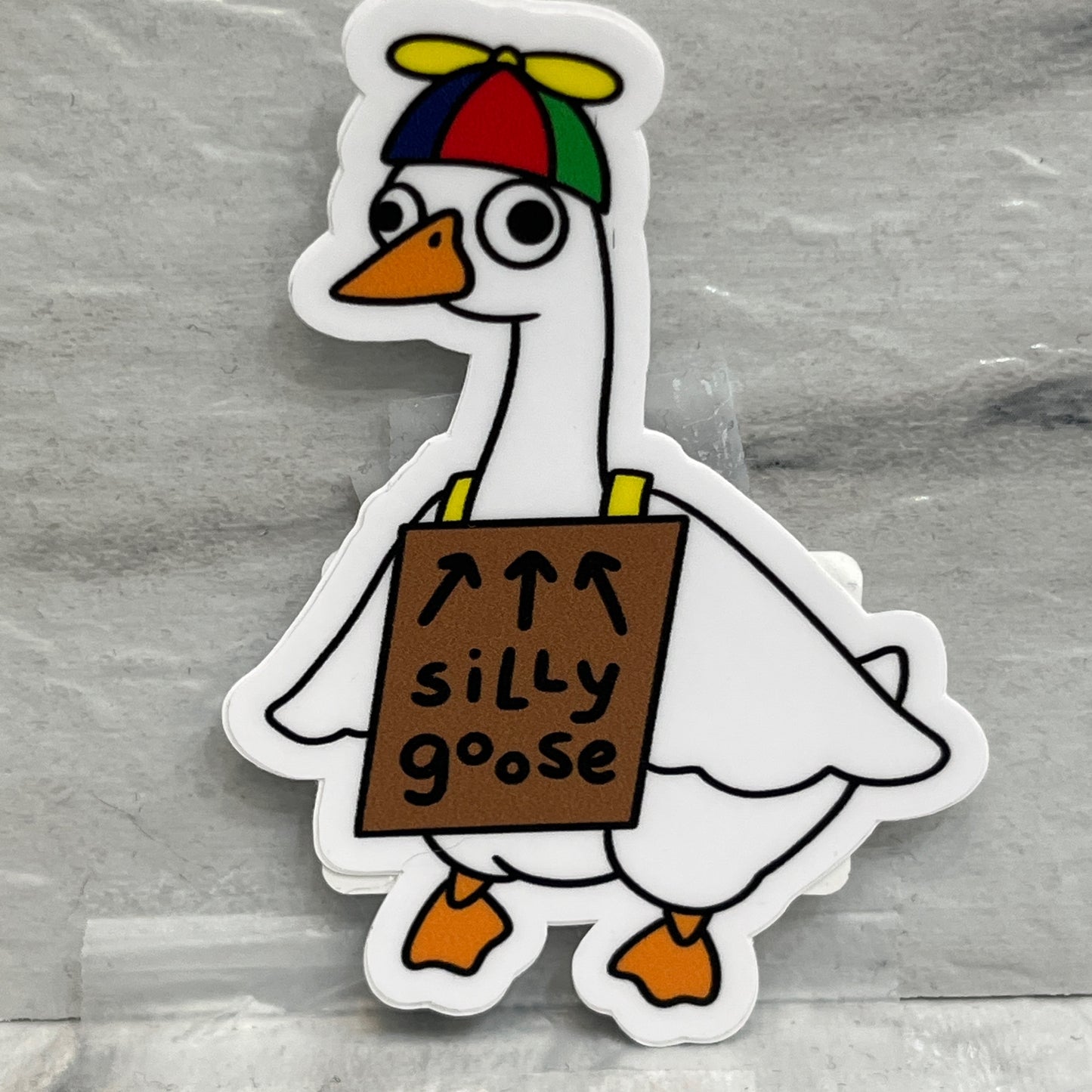 Silly Goose Sticker by Toku Arts