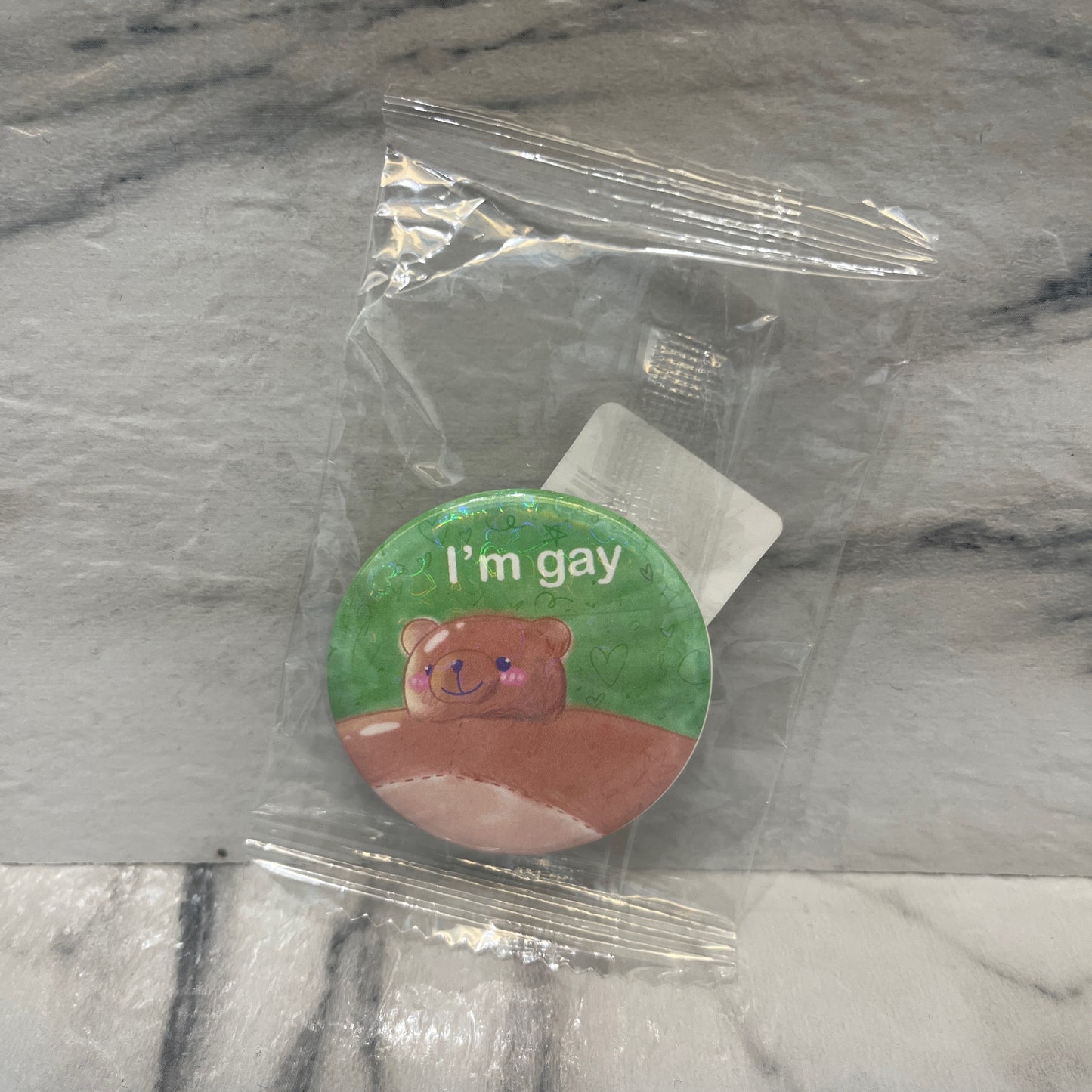 I'm Gay Holo Pin