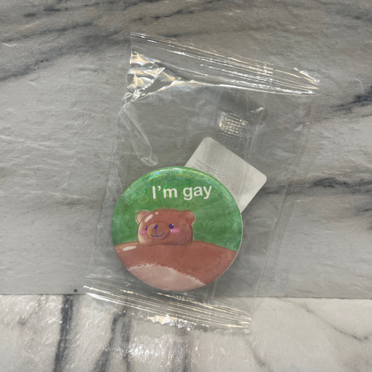 I'm Gay Holo Pin