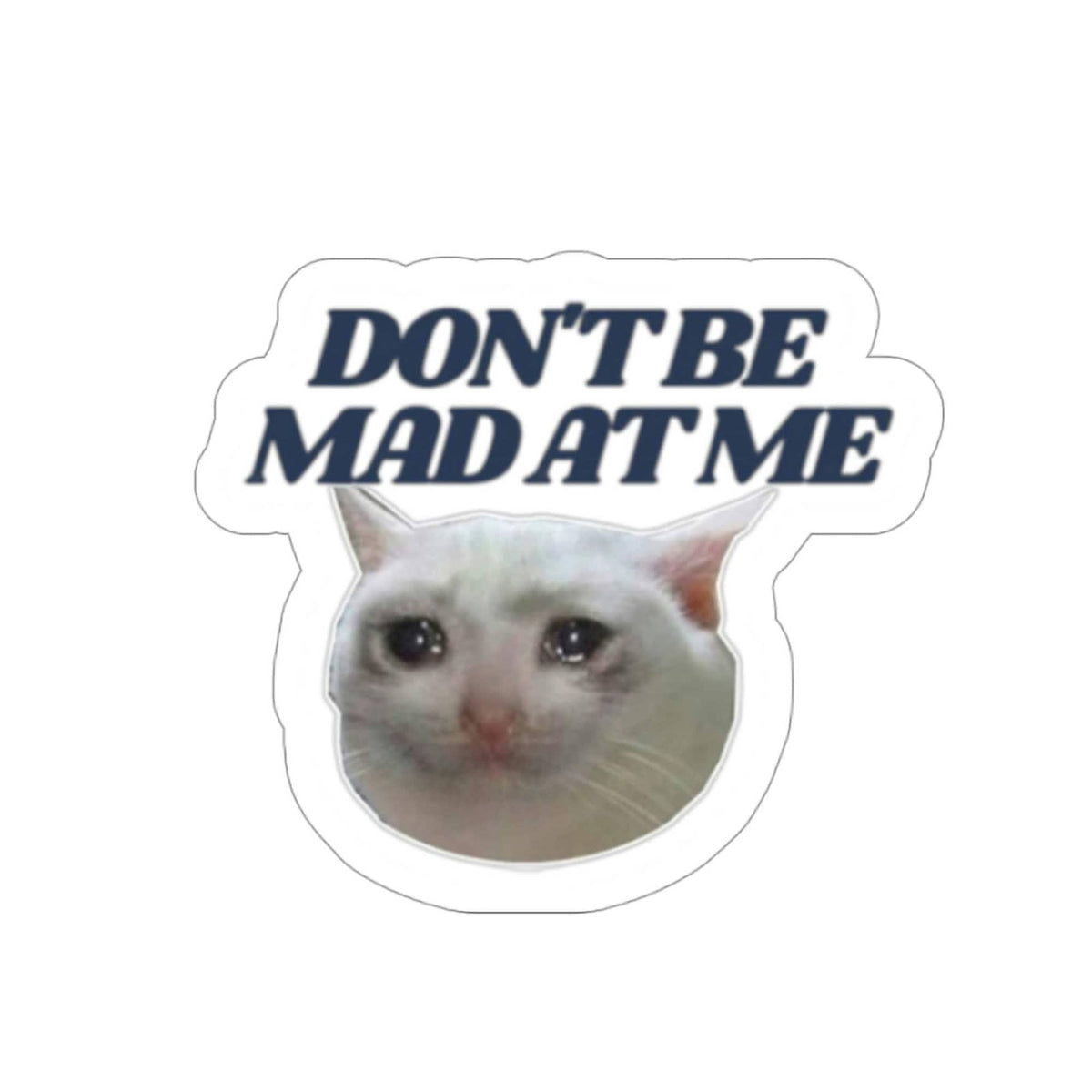 Don't Be Mad at Me Sticker