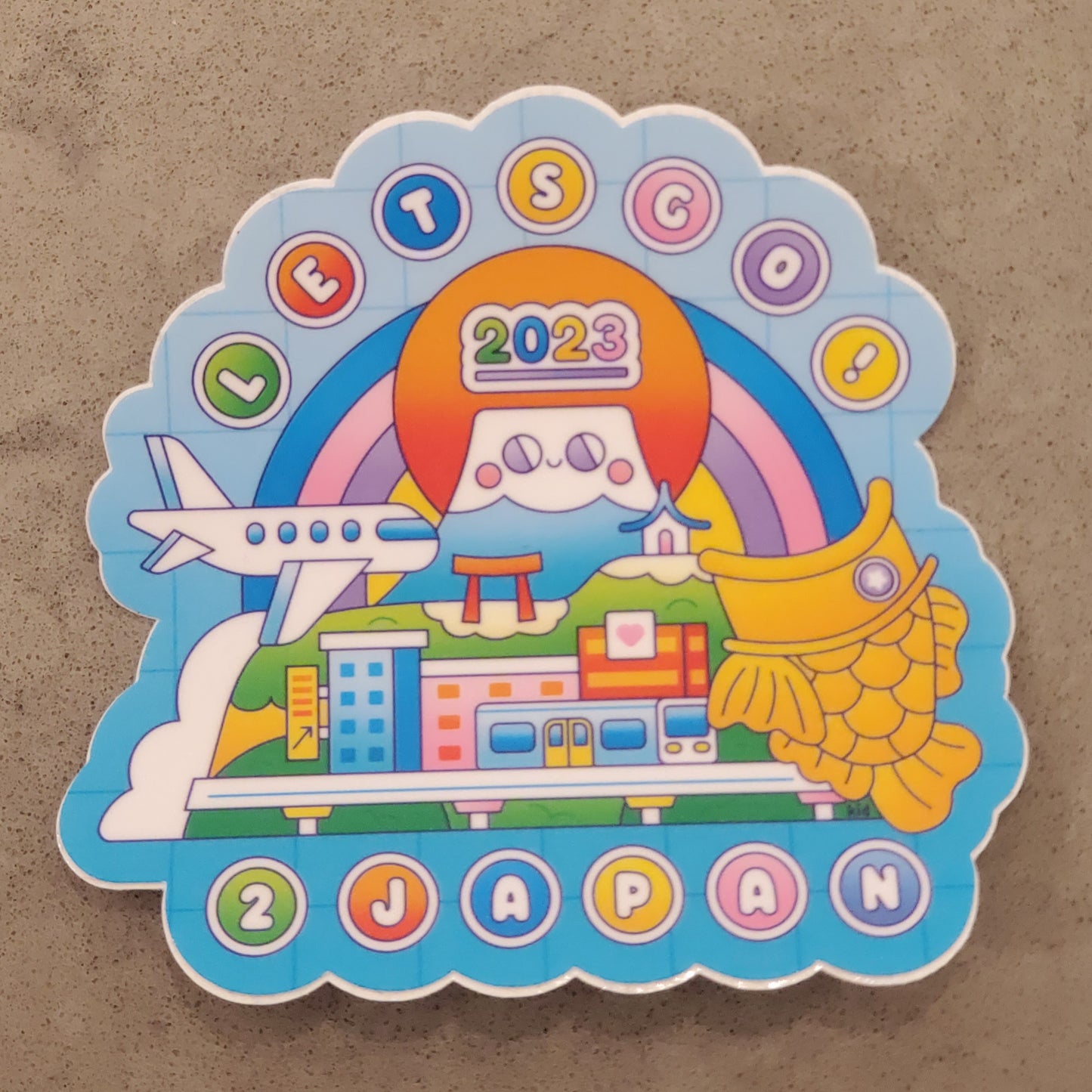 Let's Go to Japan Sticker