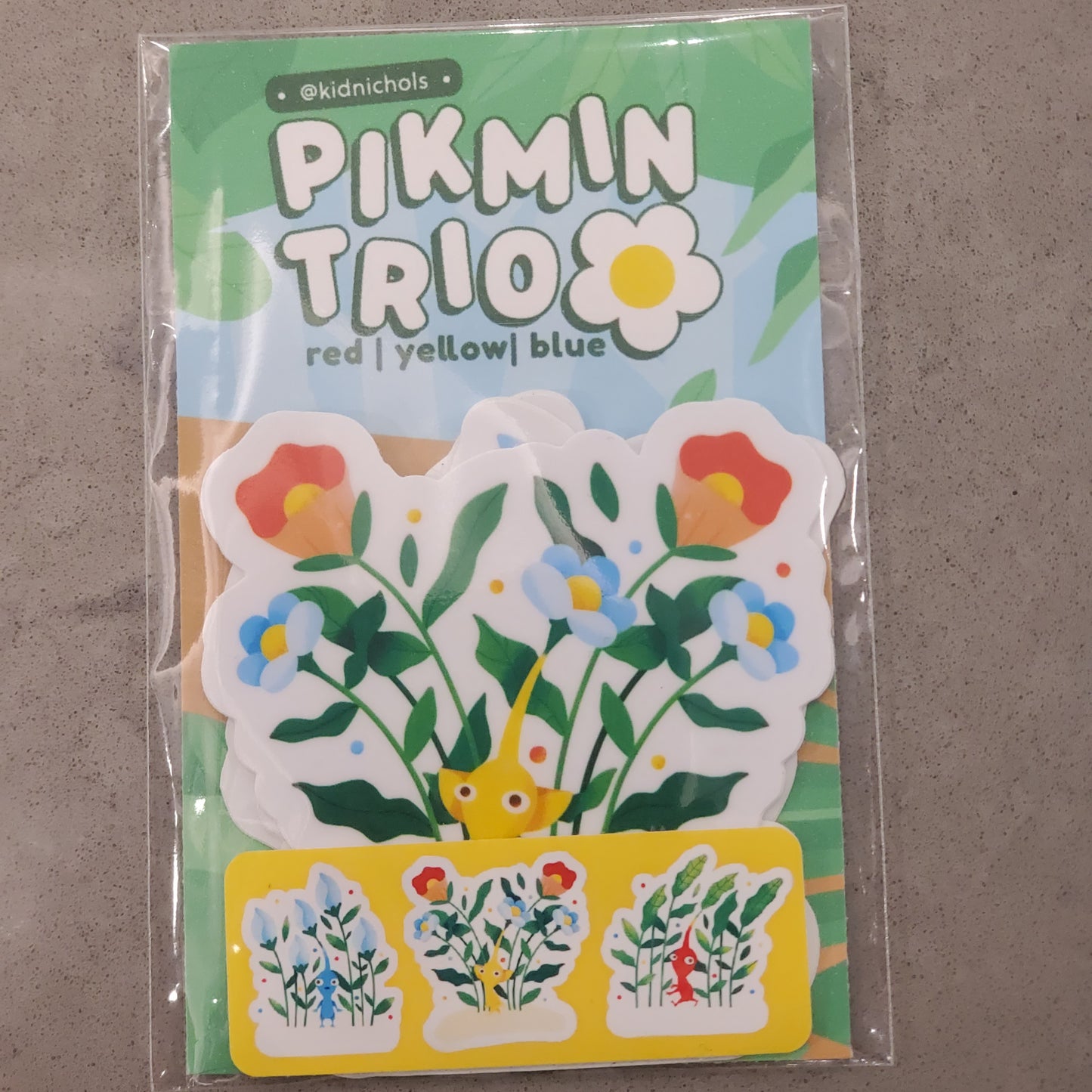Pikmin Trio Sticker Pack