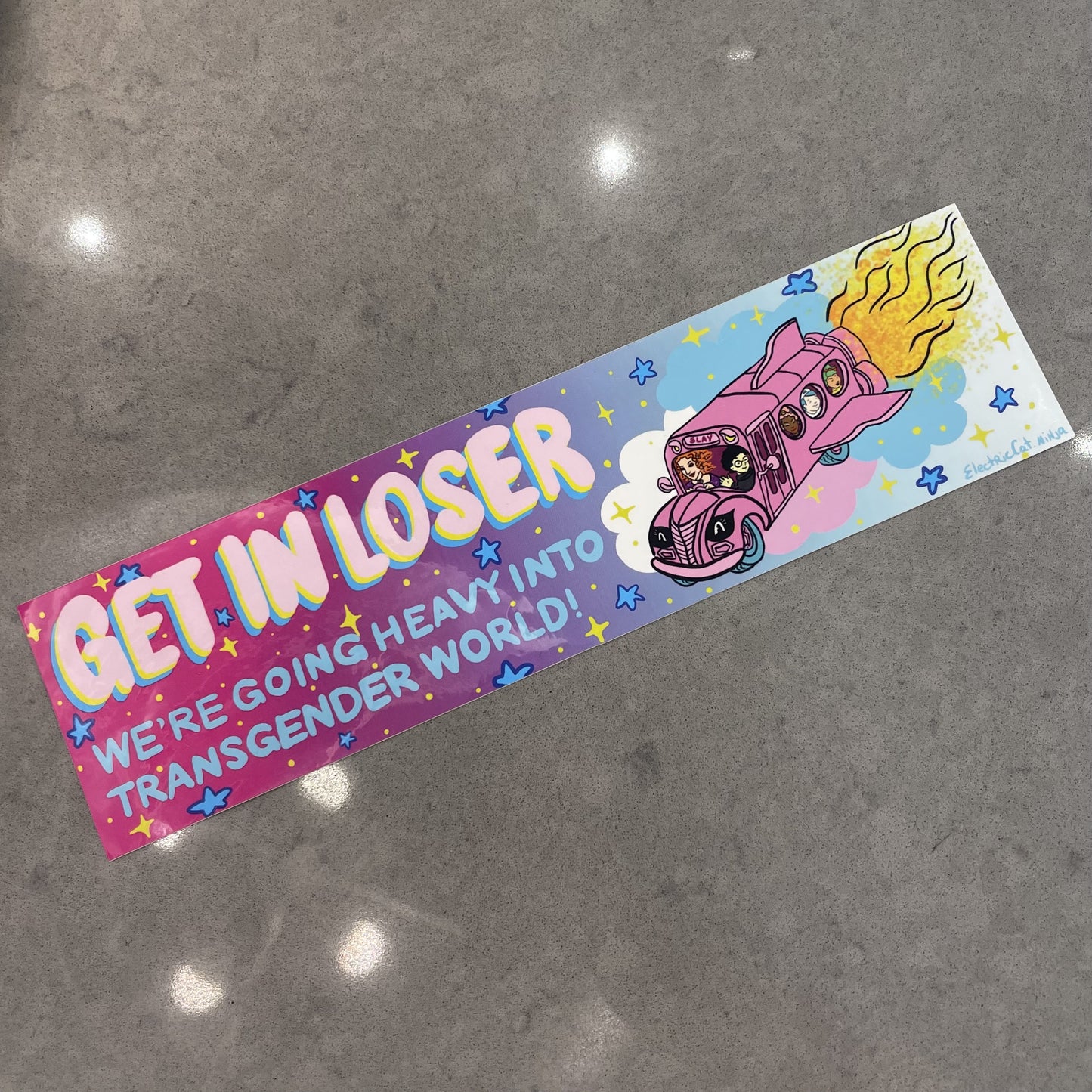 Electric Cat Bumper Stickers