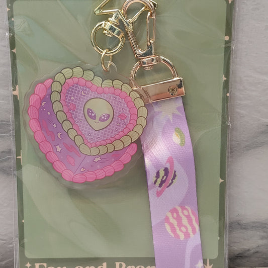 Alien Cake Keychain