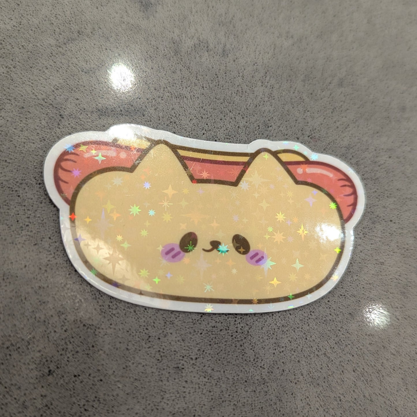 Cat Hotdog Sticker