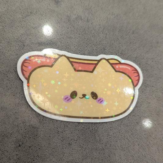 Cat Hotdog Sticker