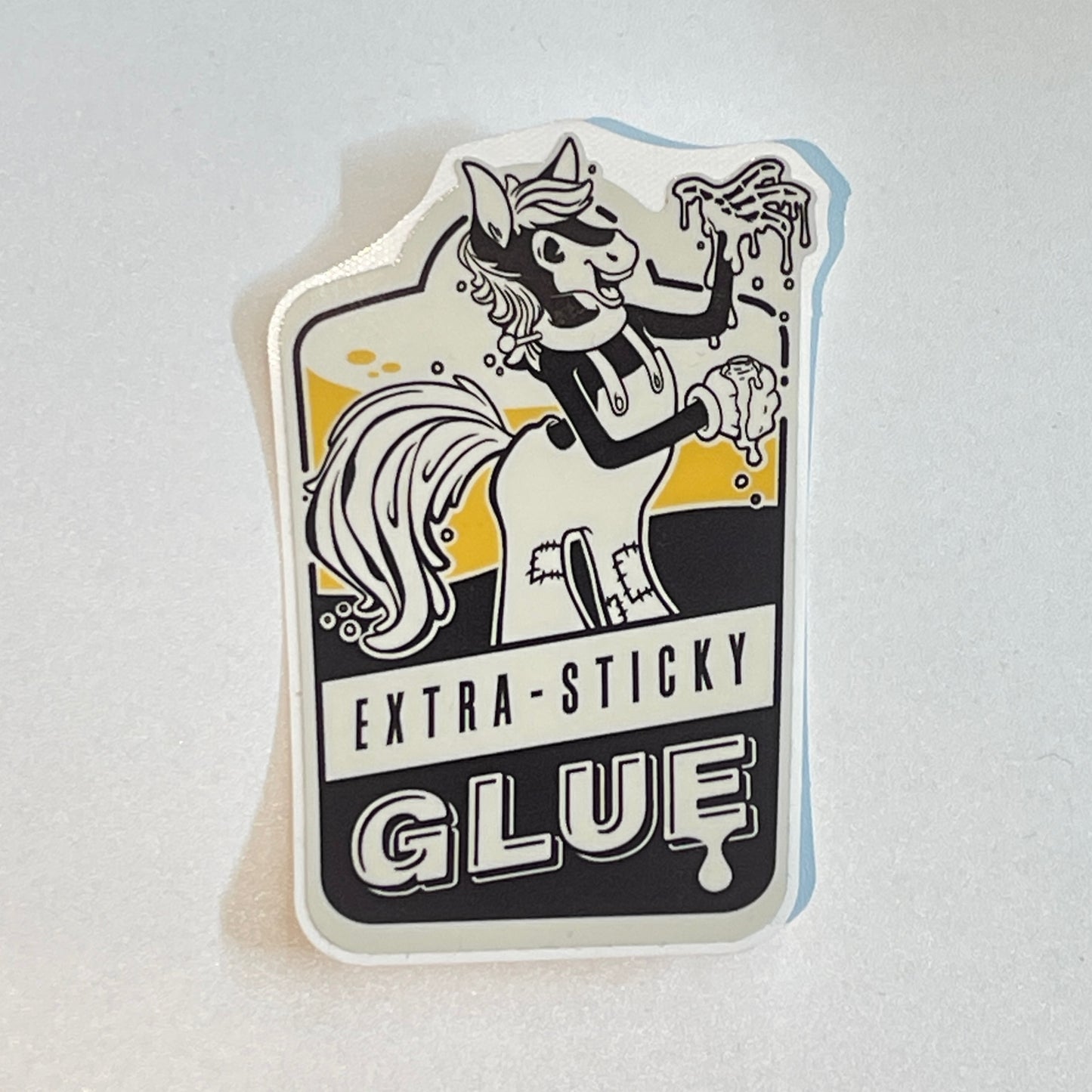 Extra Sticky Glue Vinyl Sticker