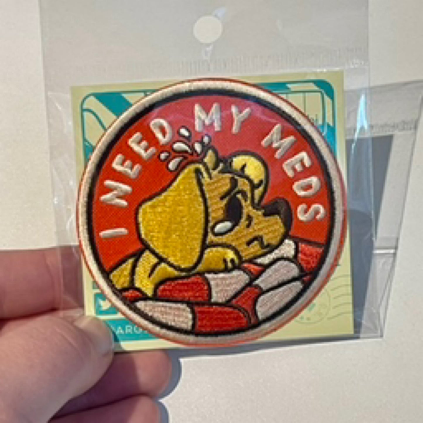 I Need My Meds Fabric Patch