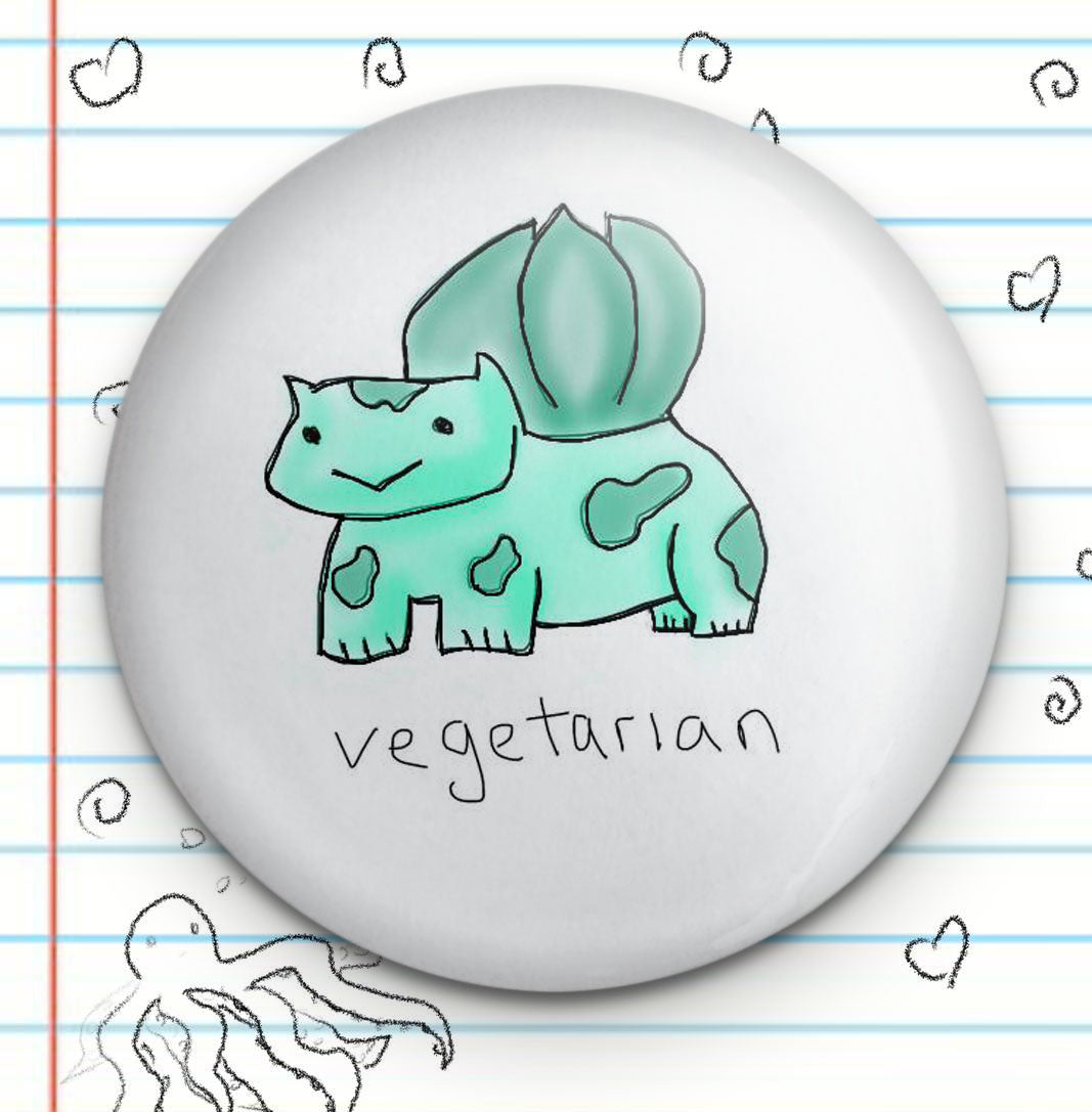 Vegetarian Button