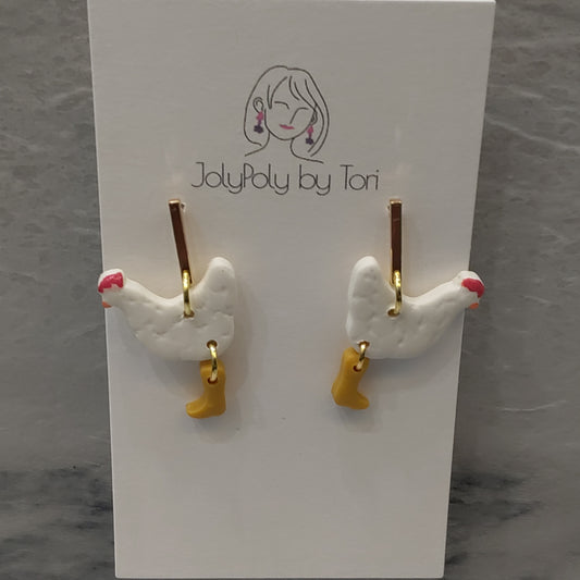 Mini Chickens Earrings
