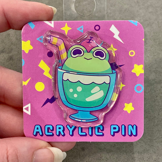 Froggy Melon Soda Pin