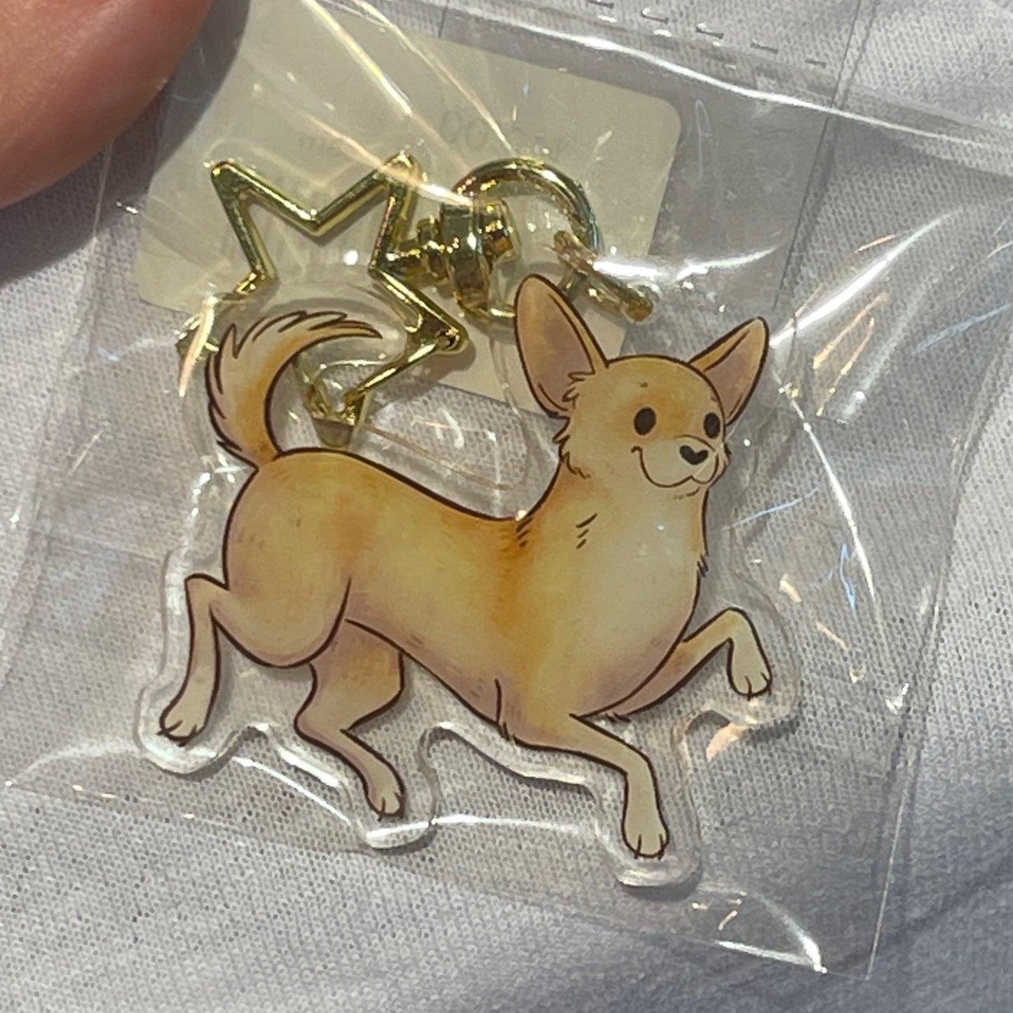 Chihuahua Cream Keychain