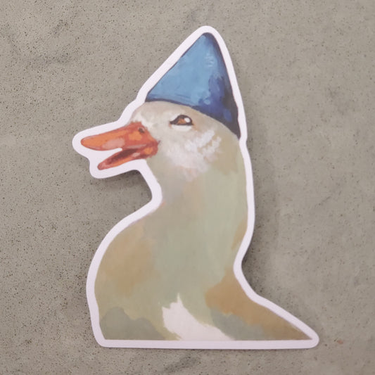 Duck With Hat Sticker