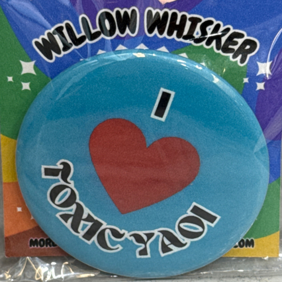 I HEART TOXIC YAOI BUTTON