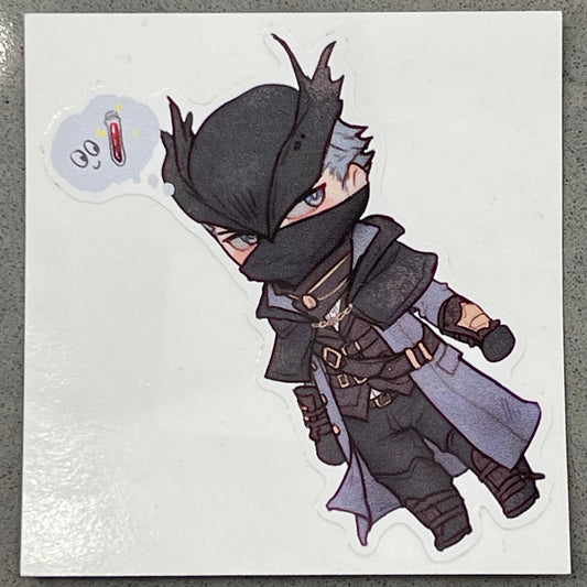 Bloodborne Thinking Hunter Sticker