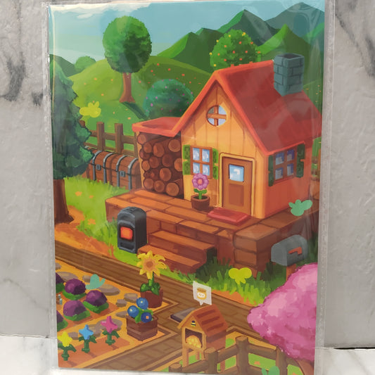 Stardew House Mini Print