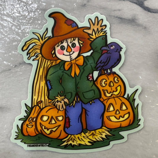 scarecrow halloween sticker