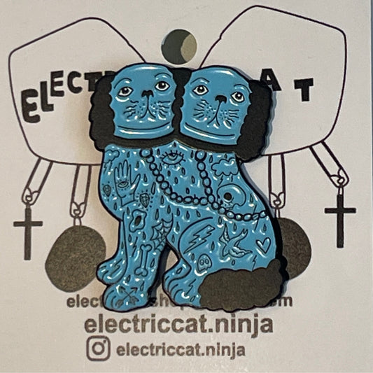 Blue Dog Enamel Pin
