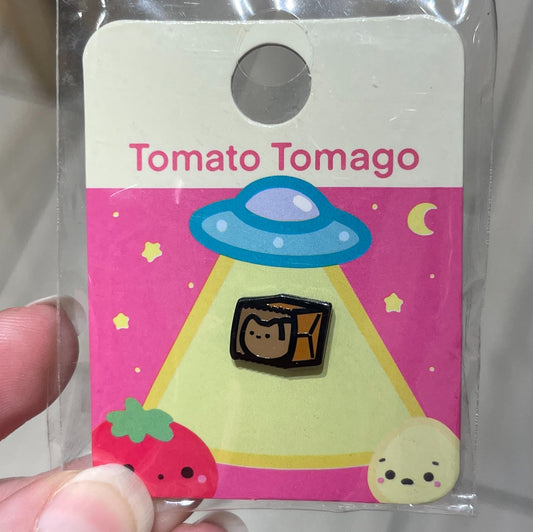 Bag Cat Brown Mini Pin