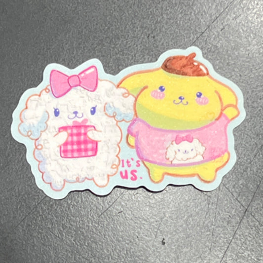 "It's Us." PomPom Sticker