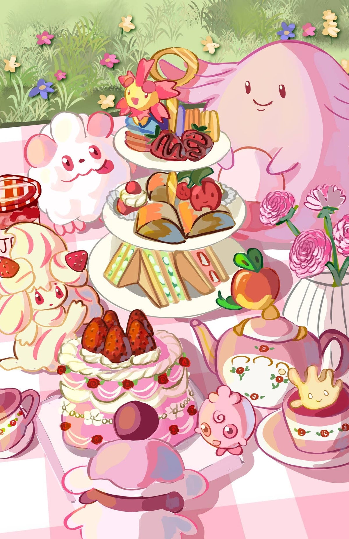 Picnic Pokemon 11x17 Print