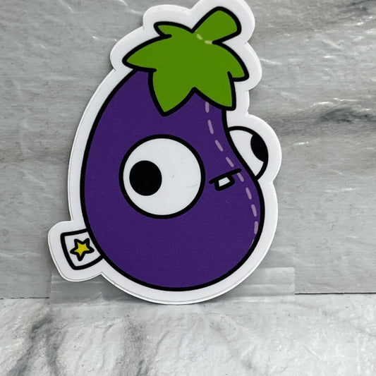 Eggplant Sticker