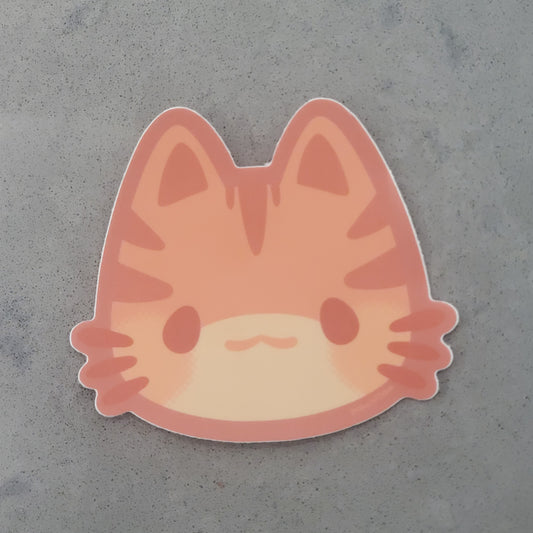 Tabby Cat Vinyl Sticker