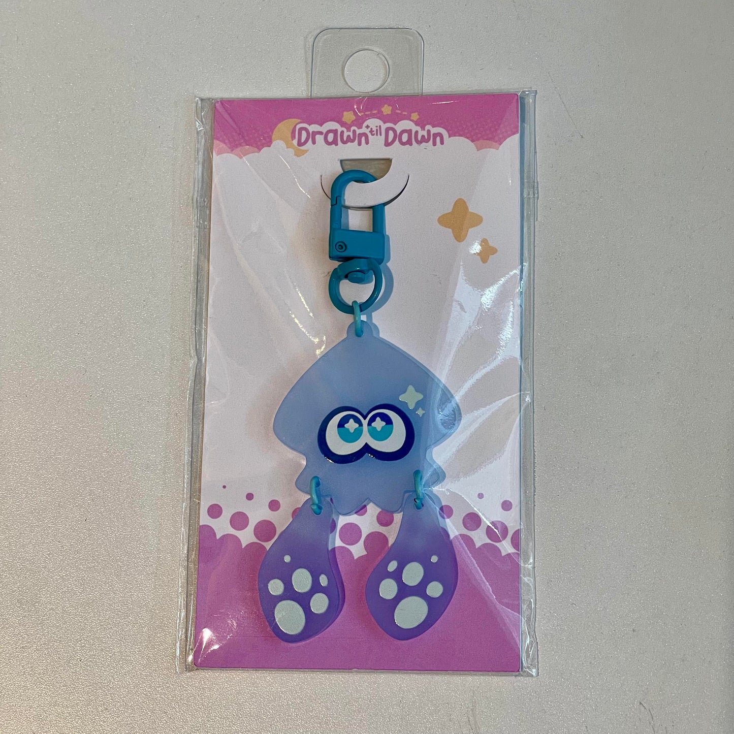 Blue Squid Charm