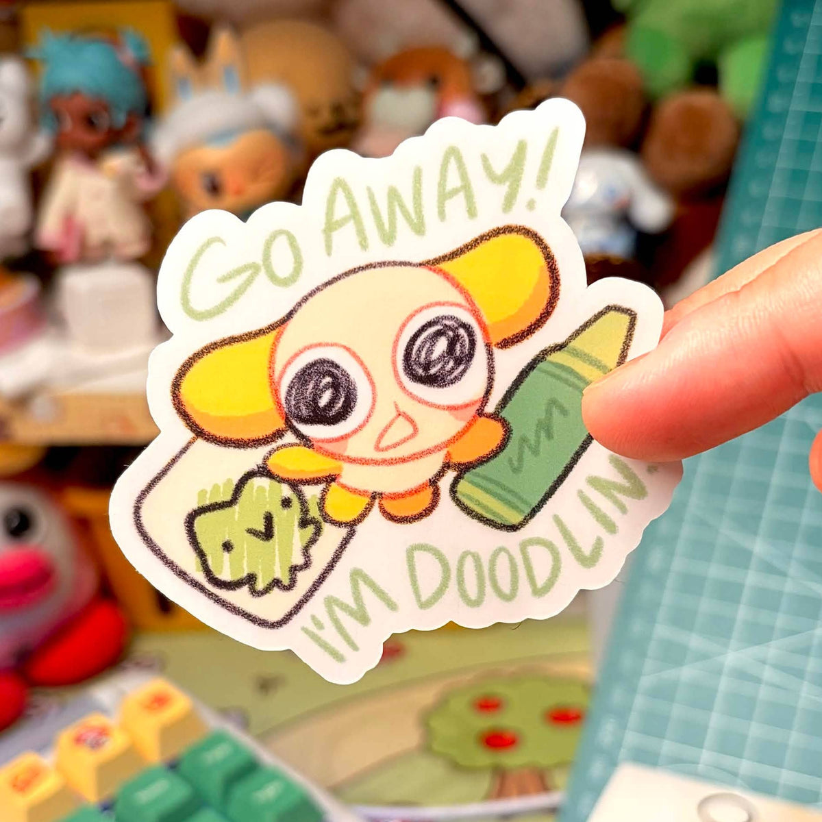 I'm Doodling Artist Sticker