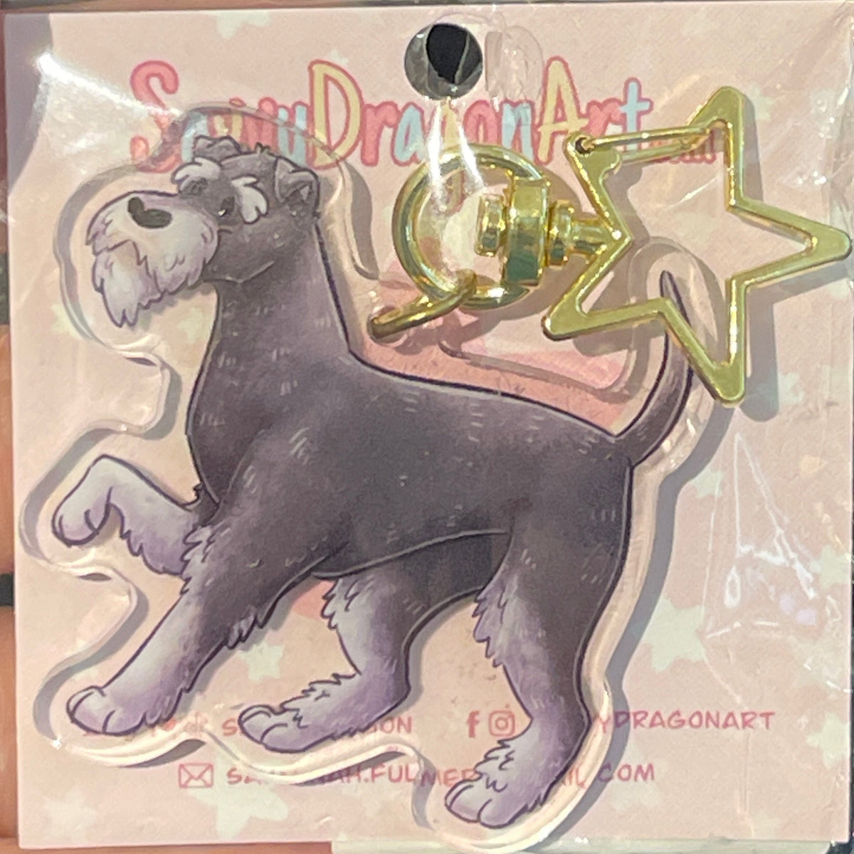 Schnauzer Keychain