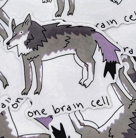 One Brain Cell Sticker