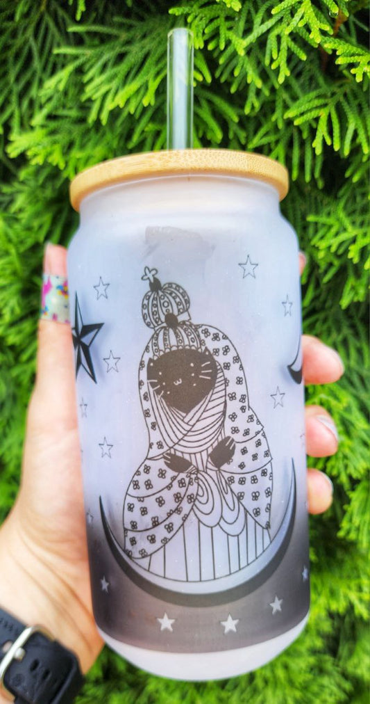 Mother Mary Cat Frosted Cup