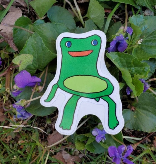 Froggy Chair Sticker