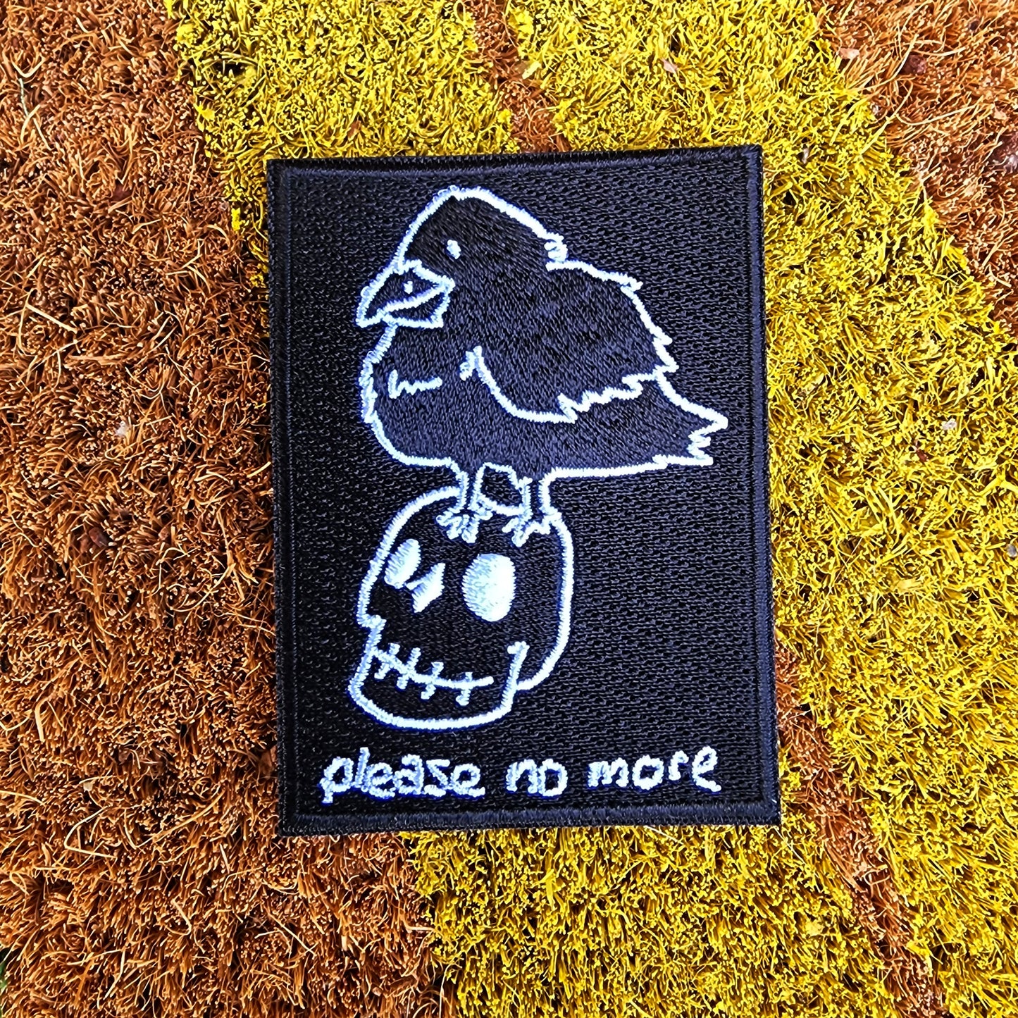 Please No More Raven 3 Inch Patch
