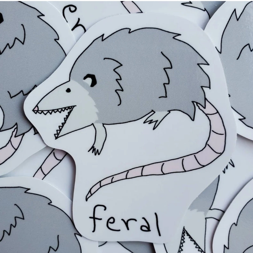 Feral Sticker